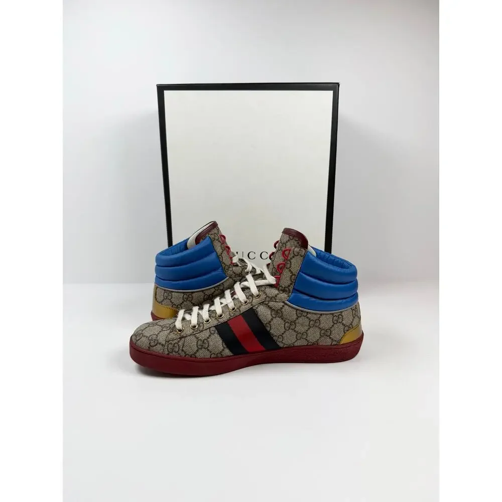 Size 9.5US - Gucci Ace High Top Sneakers